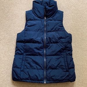 Blue puffer vest